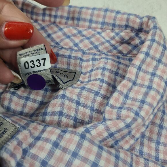 G.H. Bass men's plaid button down plaid Academia NWT Size XXL preppy gorpcore - Picture 9 of 9